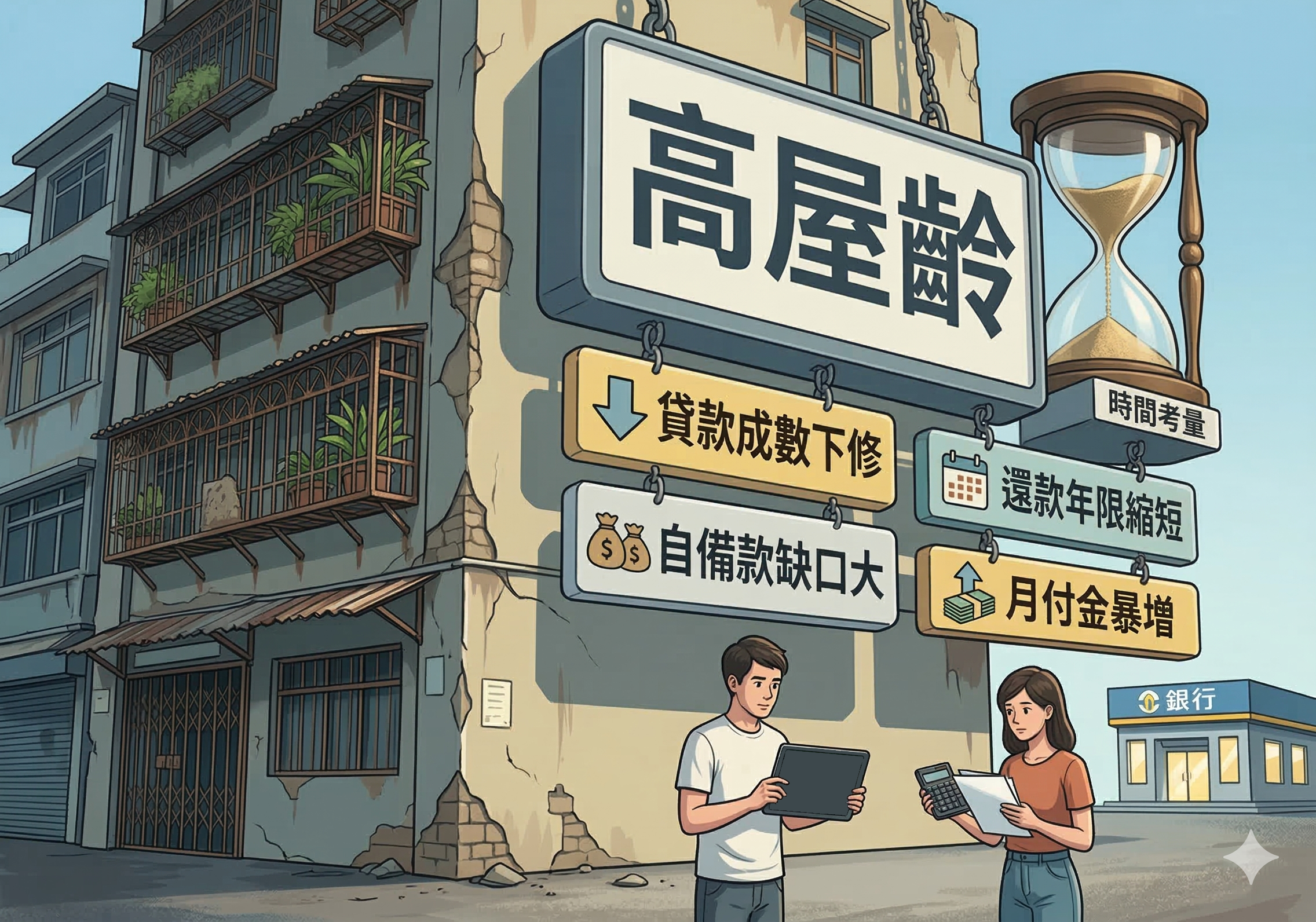 屋齡過高對銀行核貸的影響