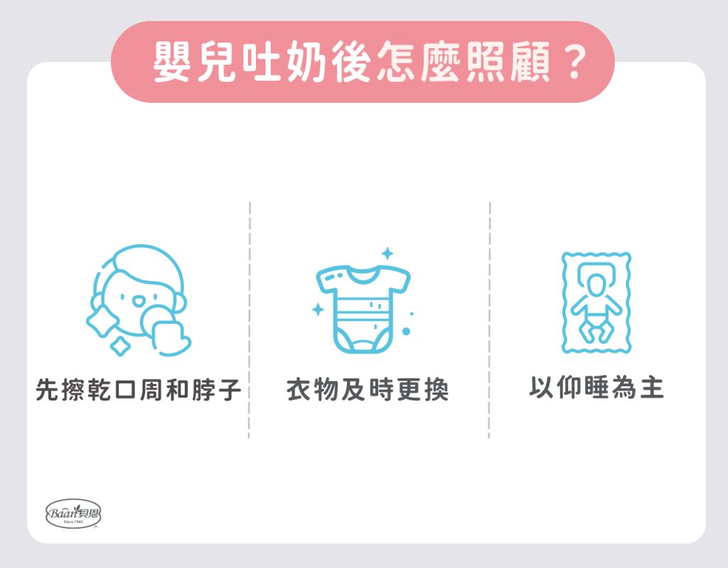 嬰兒吐奶後怎麼照顧?