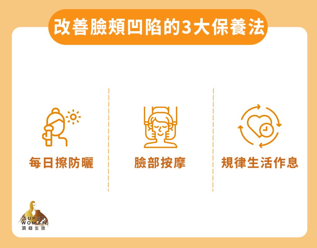 改善臉頰凹陷的3大保養法