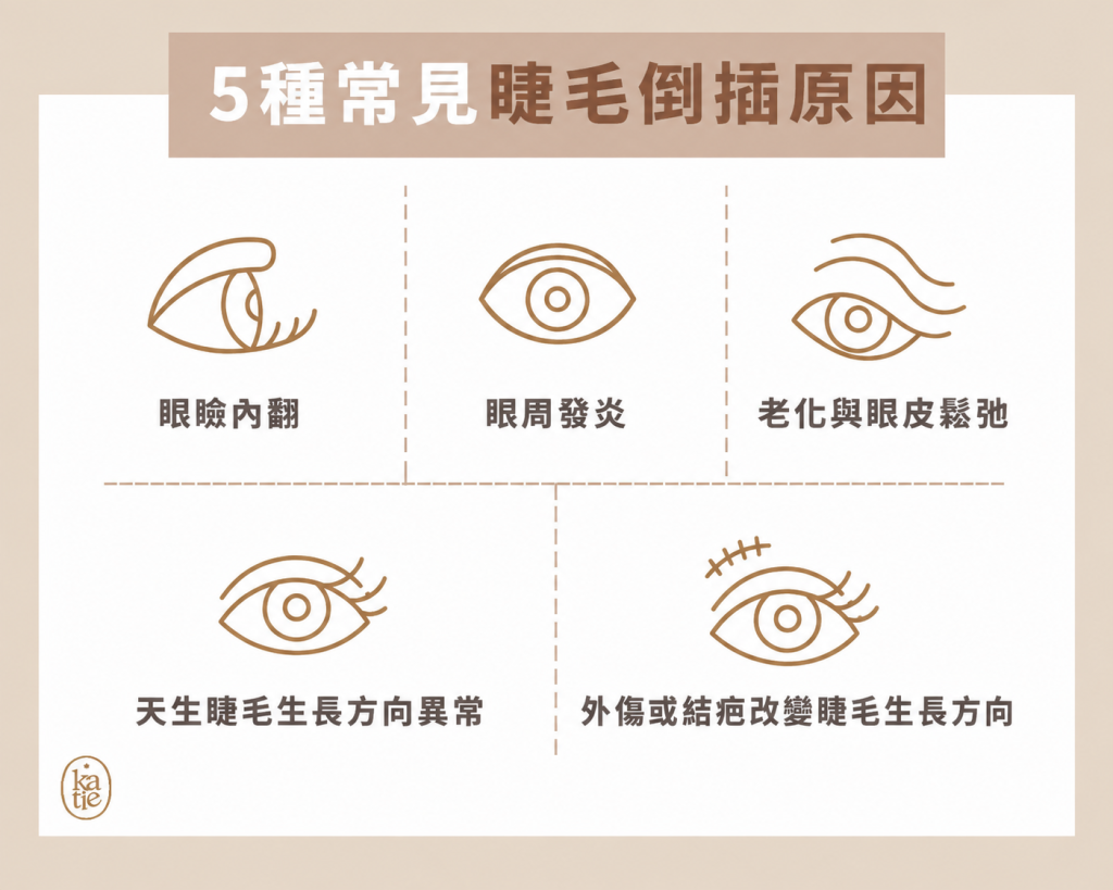 睫毛倒插原因有哪些？5種常見形成原因