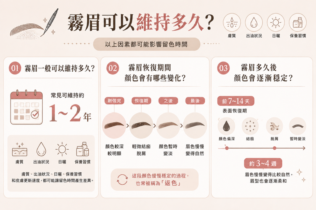 霧眉可以維持多久？